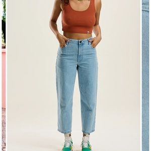LUCY & YAK drew straight leg - organic denim- light wash- never worn